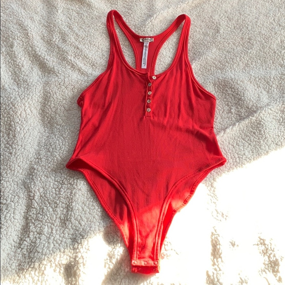 Red bodysuit